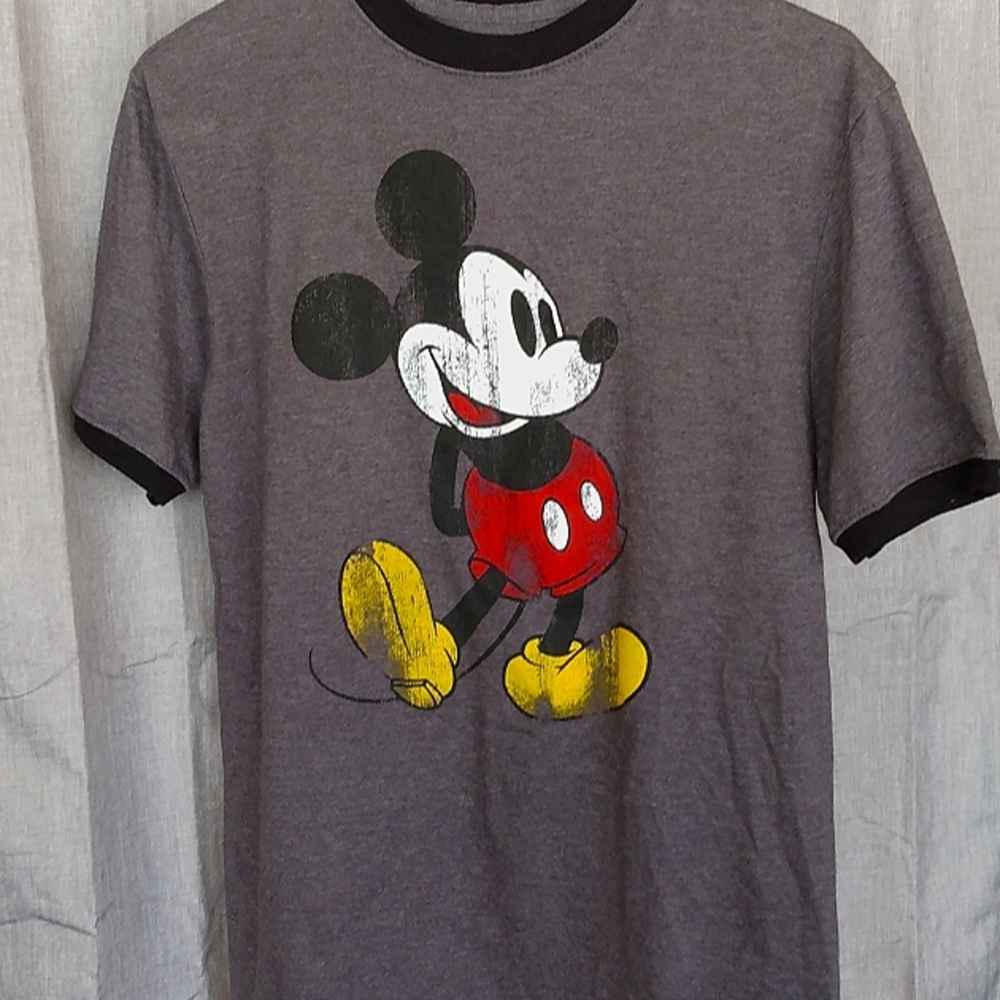 Mickey Mouse Vintage style NWOT  charcoal and black S